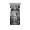 thumbnail image 1 of Ambesonne Black and White Fitted Sheet & Pillow Sham Set, Modern Bridge, Twinxl, Black White Grey, 1 of 3