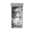 thumbnail image 1 of Ambesonne Black and White Fitted Sheet & Pillow Sham Set, Woman and Trees, Twin, Black and White, 1 of 2
