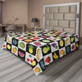 thumbnail image 1 of Ambesonne Black and White Flat Sheet, Kitchen Fruits, King Size, Multicolor, 1 of 1