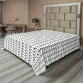 thumbnail image 1 of Ambesonne Black and White Flat Sheet, Slanted Ovals, King Size, Black and White, 1 of 1