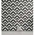 thumbnail image 1 of Ambesonne Black and White Peel & Stick Wallpaper for Home, Chevron Lines, 13"x36", Black White, 1 of 6