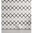 thumbnail image 1 of Ambesonne Black and White Peel & Stick Wallpaper for Home, Grid Lines, 13"x72", White and Black, 1 of 6