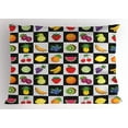 thumbnail image 1 of Ambesonne Black and White Pillow Sham, Kitchen Fruits, 26" X 20", Multicolor, 1 of 2