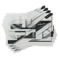 thumbnail image 1 of Ambesonne Black and White Place Mats Set of 4, Marble Print Effect, Standard Size, Off White and Dark Grey, 1 of 5