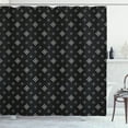 thumbnail image 1 of Ambesonne Black and White Shower Curtain, Diamond Shapes Art, 69"Wx75"L, Black and White, 1 of 3