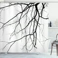 thumbnail image 1 of Ambesonne Black and White Shower Curtain, Leafless Tree, 69"Wx84"L, Black and White, 1 of 5