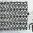 thumbnail image 1 of Ambesonne Black and White Shower Curtain, Venetian Scroll, 69"Wx84"L, Black and White, 1 of 3