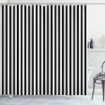 thumbnail image 1 of Ambesonne Black and White Stripe Shower Curtain, Classic Line, 69"Wx75"L, Black White, 1 of 4