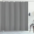 thumbnail image 1 of Ambesonne Black and White Stripe Shower Curtain, Classic Line, 69"Wx84"L, Black White, 1 of 4