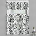 thumbnail image 1 of Ambesonne Black and White Valance & Curtain, Butterfly Motif, 55"x30", Black White, 1 of 6