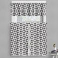thumbnail image 1 of Ambesonne Black and White Valance & Curtain, Circles Mosaic, 55"x45", Black White, 1 of 6