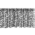 thumbnail image 1 of Ambesonne Black and White Valance Pack of 2, Paint Motif, 42"X12", Black White, 1 of 3
