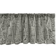 thumbnail image 1 of Ambesonne Black and White Window Valance, Ethnic Ornament, 54" X 12", Black White, 1 of 2