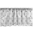 thumbnail image 1 of Ambesonne Black and White Window Valance, Modern Squares, 54" X 18", White Black, 1 of 3