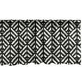 thumbnail image 1 of Ambesonne Black and White Window Valance, Retro Grunge Lines, 42" x 18", Black White, 1 of 3