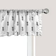 thumbnail image 1 of Ambesonne Black and White Window Valance, Tropic Pineapples, 42" x 12", White and Black, 1 of 3