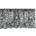 thumbnail image 1 of Ambesonne Black and White Window Valance, Western Floral, 54" X 12", Black White, 1 of 5