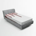 thumbnail image 1 of Ambesonne Bloody Fitted Sheet, Halloween Zombie Crime, Twin Size, Red White, 1 of 2
