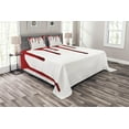 thumbnail image 1 of Ambesonne Bloody Quilted Bedspread Set 3 Pcs, Halloween Zombie Crime, King Size, Red White, 1 of 3