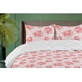 thumbnail image 1 of Ambesonne Blooming Roses Down Alternative Quilt Comforter, Art Innocent Flowers, Twin, Dark Coral Rose Blush, 1 of 5