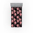 thumbnail image 1 of Ambesonne Blooming Roses Fitted Sheet, Vintage Scene Floral, Twin XL Size, Dried Rose and Pale Pink, 1 of 5