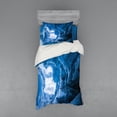 thumbnail image 1 of Ambesonne Blue Bedding Set 3 Pcs, Glacier Frozen Cave, Twin XL, Blue, 1 of 2
