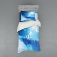 thumbnail image 1 of Ambesonne Blue Bedding Set 3 Pcs, Niagara Falls Landscape, Twin, Blue, 1 of 2