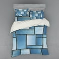 thumbnail image 1 of Ambesonne Blue Bedding Set 4 Pcs, Denim Patchwork Pattern, Queen, Blue, 1 of 3
