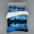 thumbnail image 1 of Ambesonne Blue Bedding Set 4 Pcs, Reed Cistern Cave, Queen, Blue, 1 of 3
