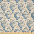 thumbnail image 1 of Ambesonne Blue Beige Fabric by the Yard Microfiber, Sketch Air Balloon, 3 Yards, Navy Blue and Beige, 1 of 2