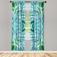 thumbnail image 1 of Ambesonne Blue Curtains, Abstract Teal, Pair of 28"x95", Teal and Blue, 1 of 2
