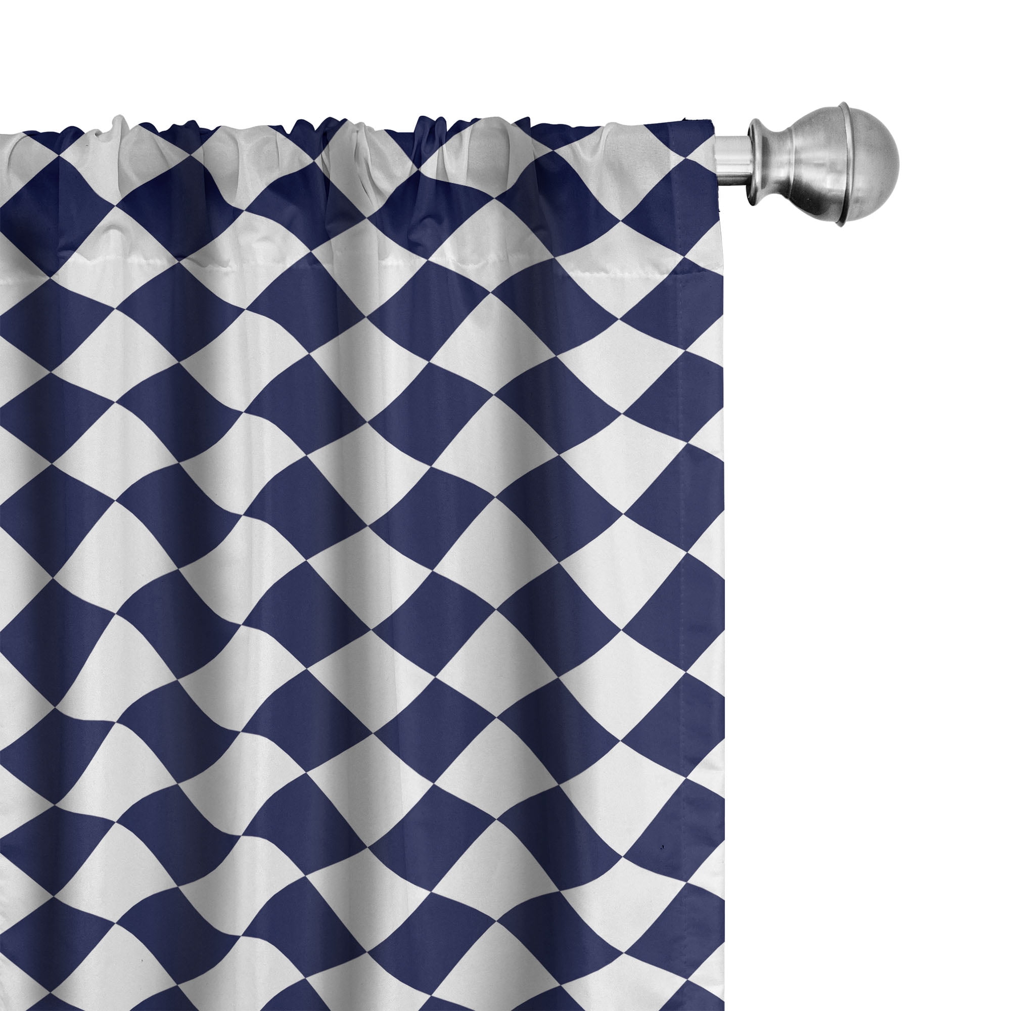 Curtains Navy Blue And White