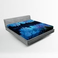 thumbnail image 1 of Ambesonne Blue Fitted Sheet, Reed Cistern Cave, Full Size, Blue, 1 of 2
