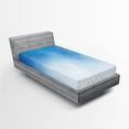 thumbnail image 1 of Ambesonne Blue Fitted Sheet, White Cloud in Clear Sky, Twin Size, Blue White, 1 of 3