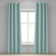 thumbnail image 1 of Ambesonne Blue Grommet Curtain, Raindrops Cartoon, 50" x 108", White and Blue, 1 of 6