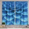 thumbnail image 1 of Ambesonne Blue Kitchen Curtains, Gerbera Abstract Petals, 55"x39", Blue Pale Blue, 1 of 3