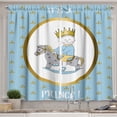 thumbnail image 1 of Ambesonne Blue Kitchen Curtains, It's a Prince, 55"x39", Multicolor, 1 of 3