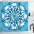 thumbnail image 1 of Ambesonne Blue Mandala Shower Curtain, Abstract Exotic Flower, 69"Wx70"L, Pale Blue and White, 1 of 4