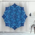 thumbnail image 1 of Ambesonne Blue Mandala Shower Curtain, Vintage Motif, 69"Wx75"L, Dark Blue Pale Blue Dust, 1 of 1