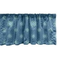 thumbnail image 1 of Ambesonne Blue Mandala Window Valance, Intricate Floral Motif, 54" X 18", Pale Blue Multicolor, 1 of 5