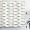 thumbnail image 1 of Ambesonne Blue Nautical Shower Curtain, Funny Colorful Whales, 69"Wx70"L, White Multicolor, 1 of 3