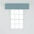 thumbnail image 1 of Ambesonne Blue Nautical Window Valance, Vintage Damask Like, 54" X 12", Dark Taupe Blue, 1 of 3