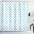 thumbnail image 1 of Ambesonne Blue Paisley Shower Curtain, Tear Drop Shapes Art, 69"Wx84"L, White Sky Blue, 1 of 5