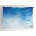 thumbnail image 1 of Ambesonne Blue Pillow Sham, White Cloud in Clear Sky, 26" X 20", Blue White, 1 of 2