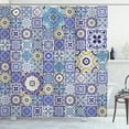 thumbnail image 1 of Ambesonne Blue Shower Curtain, Moroccan Oriental, 69"Wx70"L, Multicolor, 1 of 3