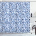 thumbnail image 1 of Ambesonne Blue Shower Curtain, Native Natural, 69"Wx75"L, Pale Blue White and Blue, 1 of 3