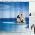 thumbnail image 1 of Ambesonne Blue Shower Curtain, Rock in Ocean Serenity, 69"Wx70"L, Turquoise Grey, 1 of 5