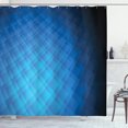 thumbnail image 1 of Ambesonne Blue Shower Curtain, Vibrant Geometric Ombre Square, 69"Wx70"L, Blue Sky Blue, 1 of 3