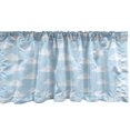 thumbnail image 1 of Ambesonne Blue Sky Window Valance, Clear Sky Fluffy Clouds, 54" X 18", Azure Blue Pale Blue, 1 of 3