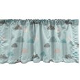 thumbnail image 1 of Ambesonne Blue Sky Window Valance, Polka Dots Stripes Rain, 54" X 18", Seafoam Multicolor, 1 of 3